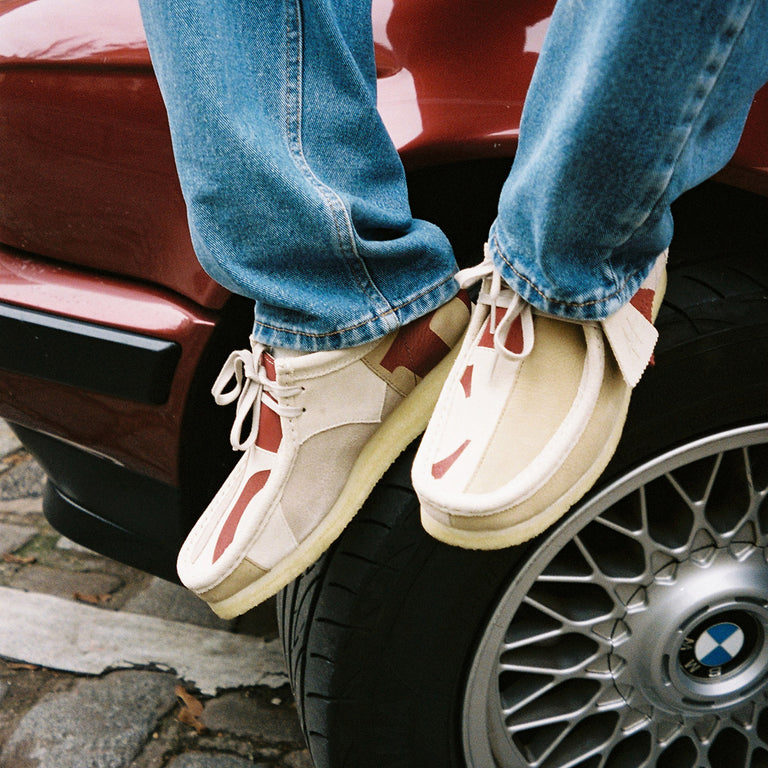 Clarks Originals x Franck Pellegrino Wallabee onfeet