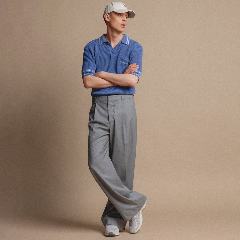 Marni Cotton Fisherman Ribs Polo onfeet