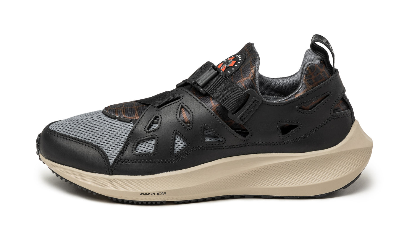 Black and grey nike huarache hot sale