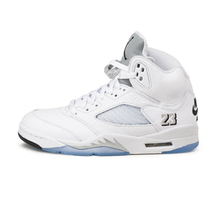 Nike Air Jordan 5 Retro OG - 44 / White / Black / Metallic Silver