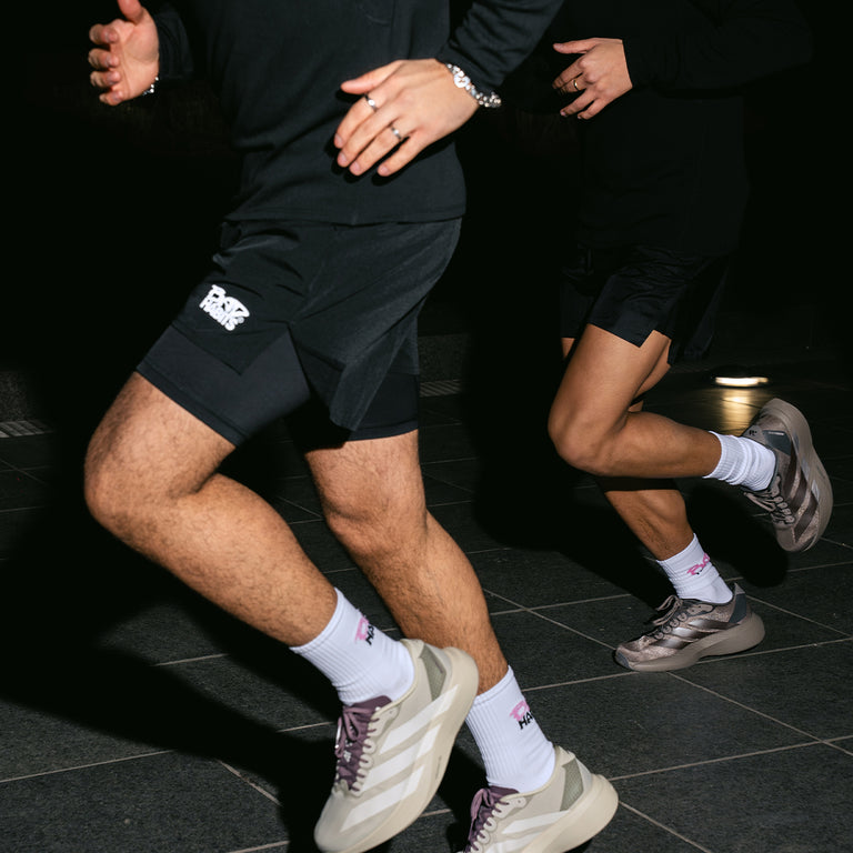 Bad Habits Running Shorts Reflective onfeet