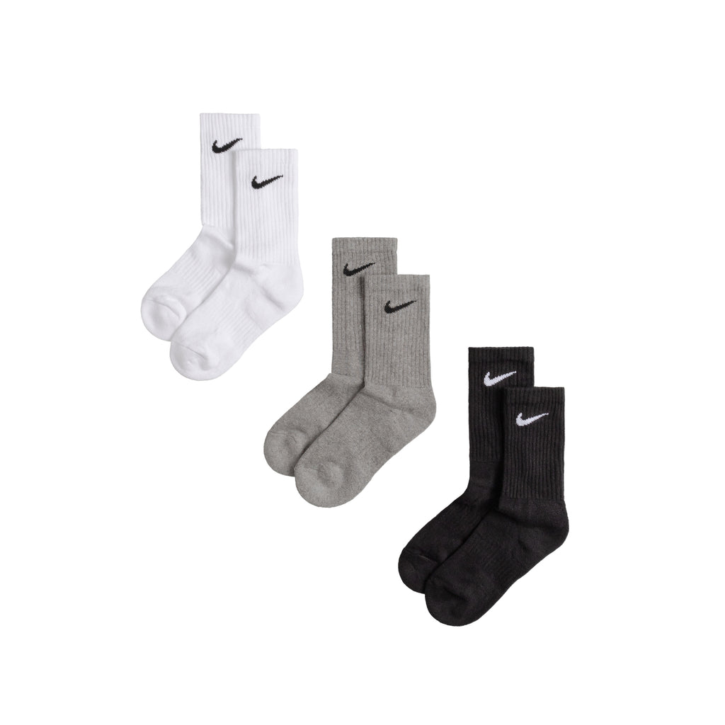 everyday 3 pack cotton cushioned crew socks mens
