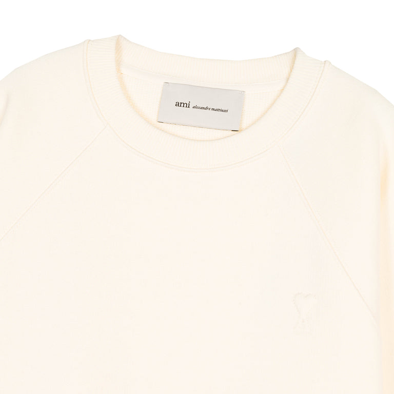 AMI Paris	Embossed Ami De  Coeur Sweatshirt - XXL / Blanc Creme - 2