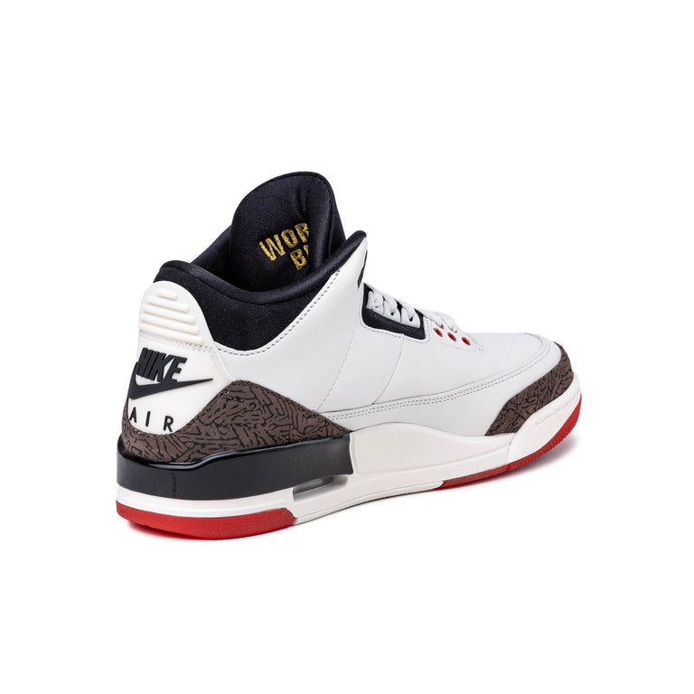 Nike	Air Jordan 3 Retro OG *World's Best Dad* - 41 / Sail / Black / University Red / Pale Ivory / Palomino - 6