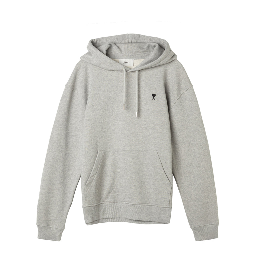 ✩ Ami ✩ Black Zipped Ami De Coeur Hoodie | AMI PARIS