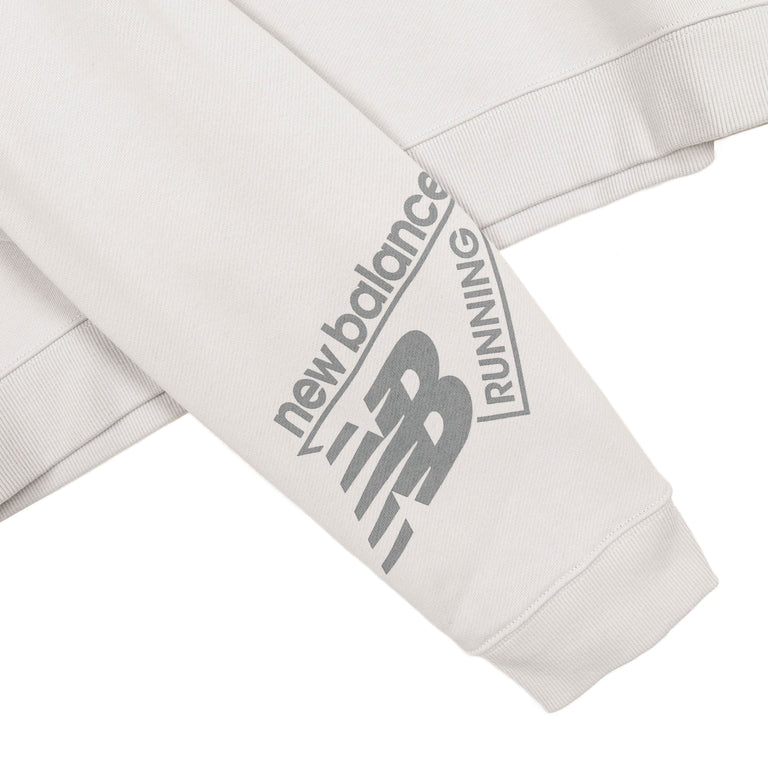 New Balance Athletics Crafted Fleece Crew - L / Grey Matter - 3