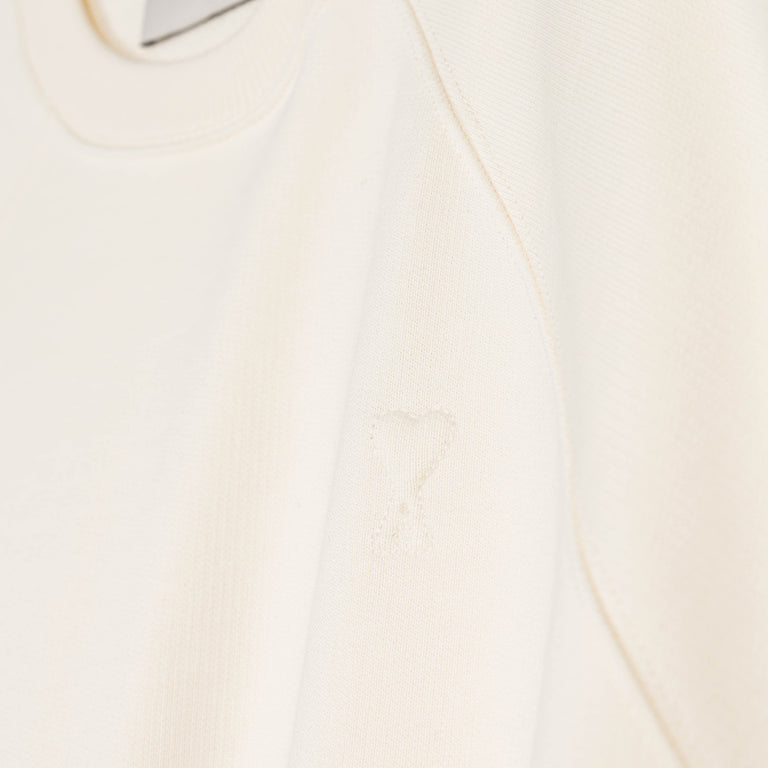 AMI Paris	Embossed Ami De  Coeur Sweatshirt - XXL / Blanc Creme - 3
