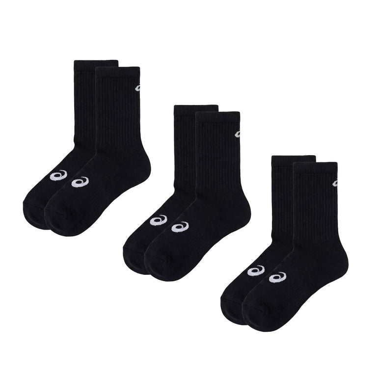 Asics AEG 3 Pack Crew Sock - M / Performance Black - 1