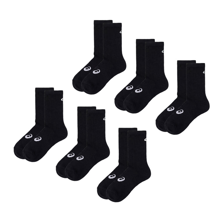 Asics AEG 6 Pack Crew Sock - XL / Performance Black - 1