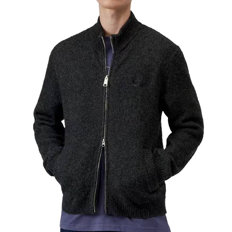 Carhartt WIP Curtis Sweater Jacket - XXL / Tangled Black - 5