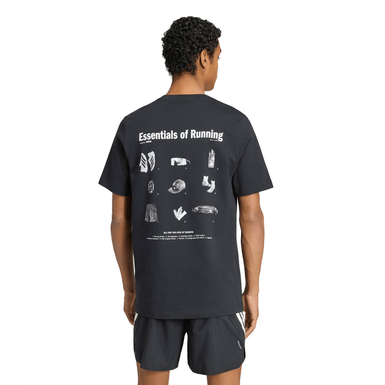 Adidas	Run Essentials Graphic T-Shirt - L / Black - 4