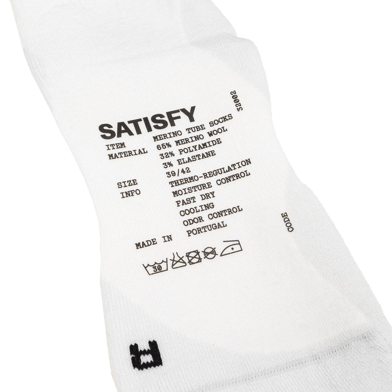 Satisfy Merino Nylon Tube Socks - 43-46 / Off-White - 2