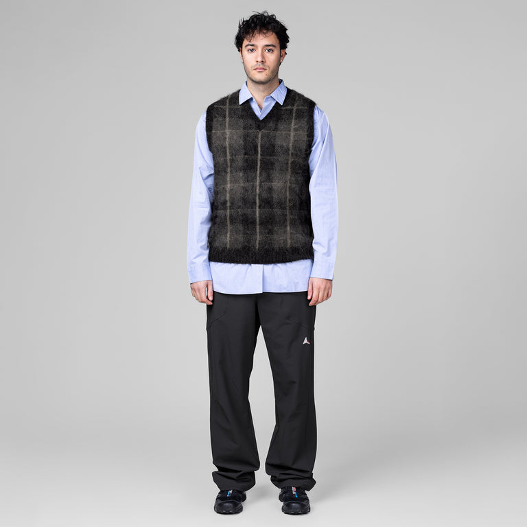 Beams Plus Check Vest Mohair
