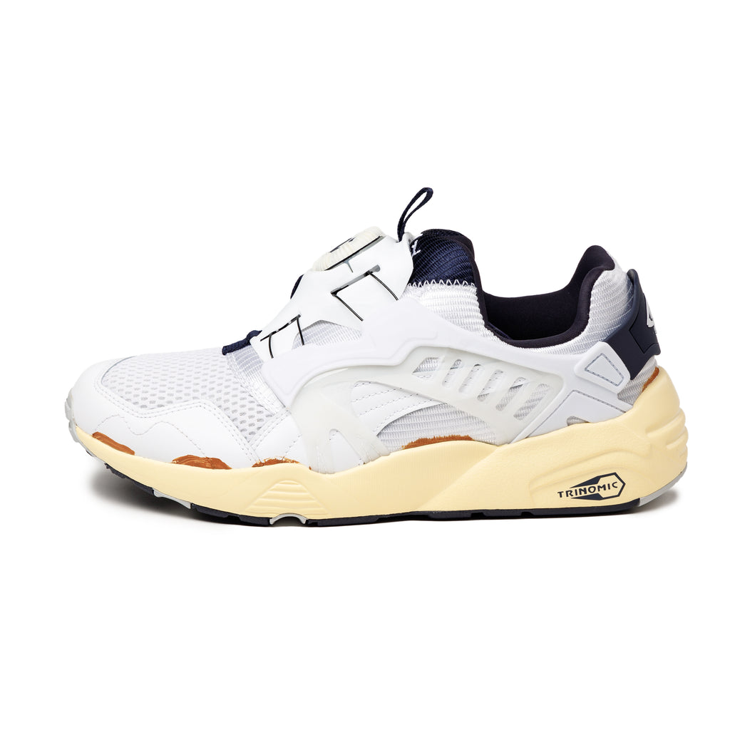 tenis puma retaliate cinzento preto branco perola