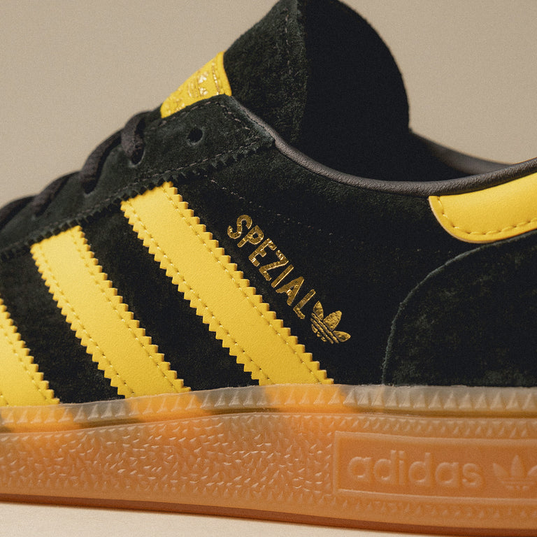 Adidas originals handball spezial trainer core black / easy yellow clearance
