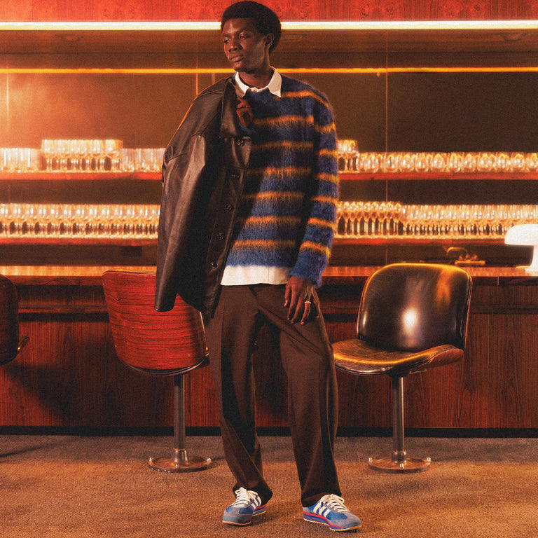 Marni Striped Mohair Sweater onfeet