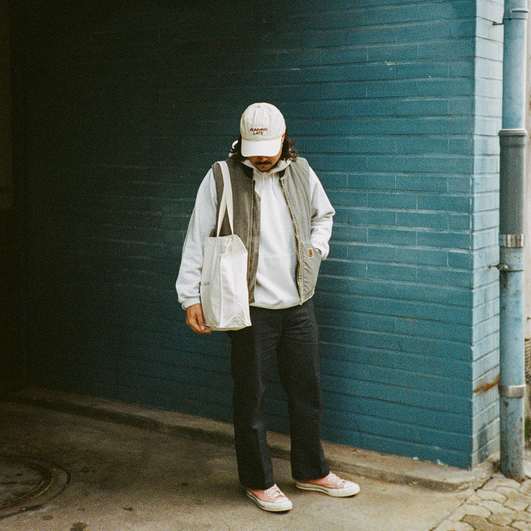 Asphaltgold x IDEA Running Late Cap onfeet