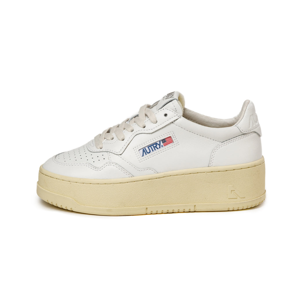 スニーカー AUTRY Men Sneakers White AULMGS40 Autry Medalist Low - White / Green (Goat Leather) - AULMGS40