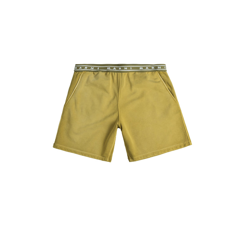 Marni Overdyed Organic Cotton Loopback Shorts