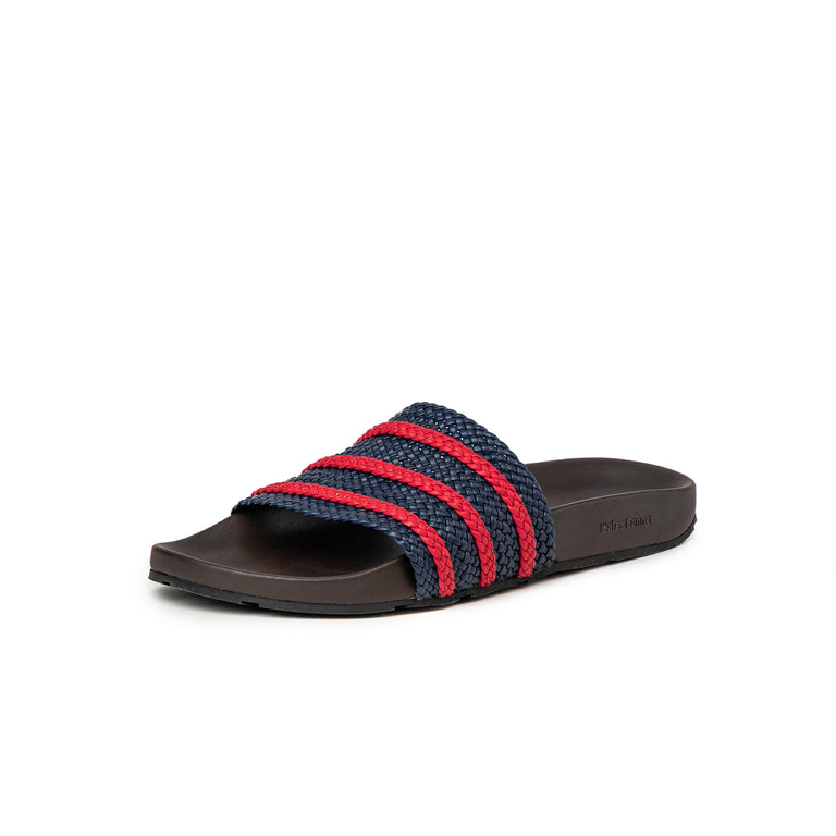 Adidas x Wales Bonner Adilette - 46 / Night Indigo / Better Scarlet / Dark Brown - 4
