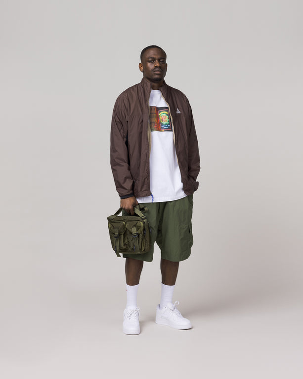 Maharishi Veg Dyed Asym Cargo Track Shorts