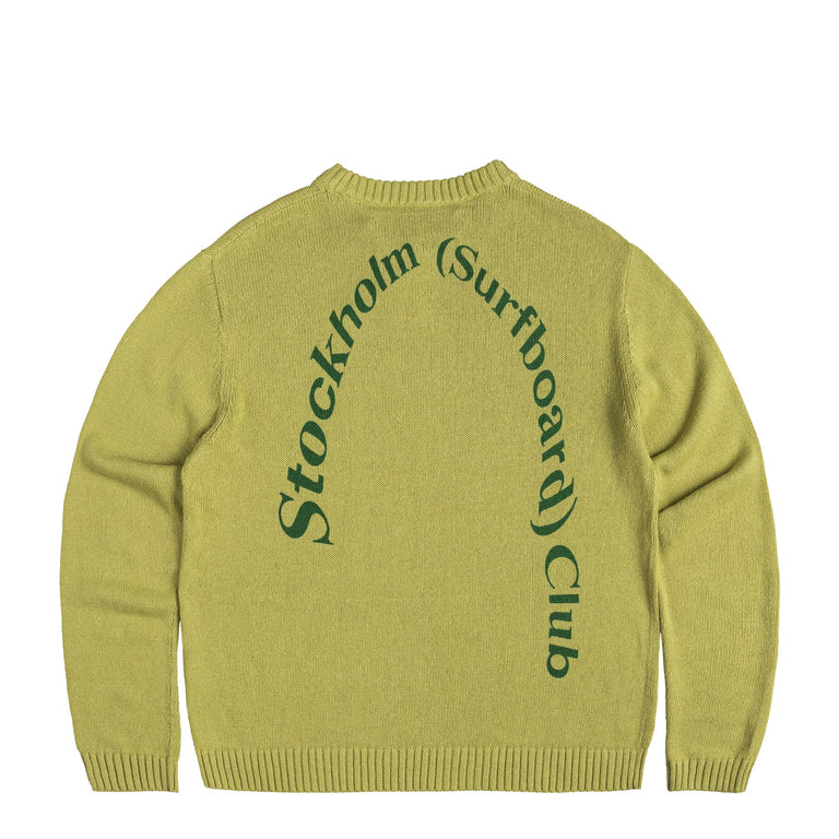 Stockholm Surfboard Club Logo Knit Crewneck | Apparel » Buy online now!