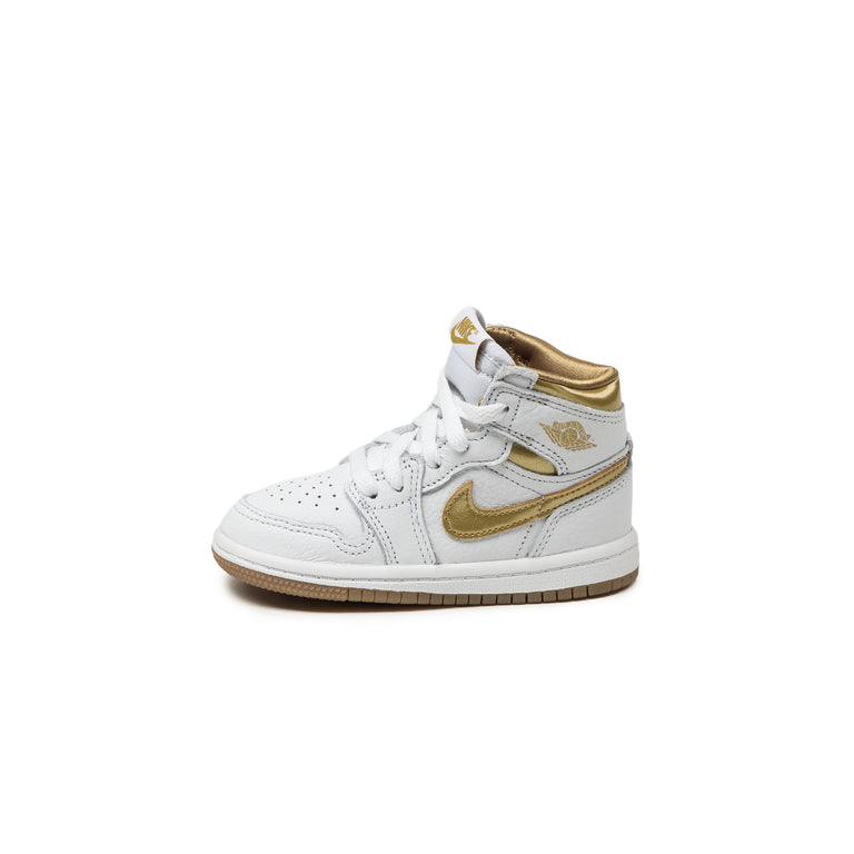 Nike Air bel Jordan 1 Retro High OG *White and Gold* *TD*