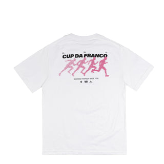 Asphaltgold Cup Da Franco T-Shirt (White / Black / Pink)