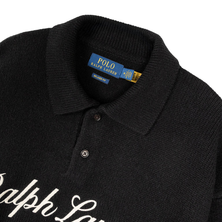 Polo Ralph Lauren Logo Rugby Sweater - S / Polo Black - 3