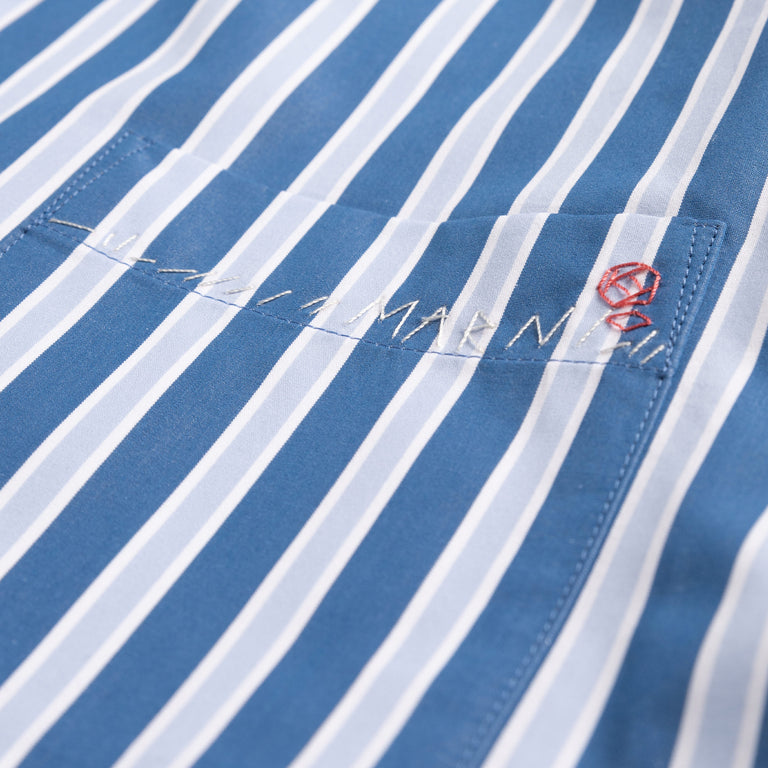 Marni Striped Organic Poplin Bowling Shirt