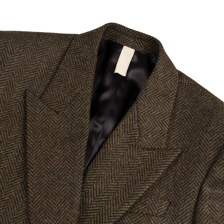 Sunflower DB Coat Herringbone (Green)