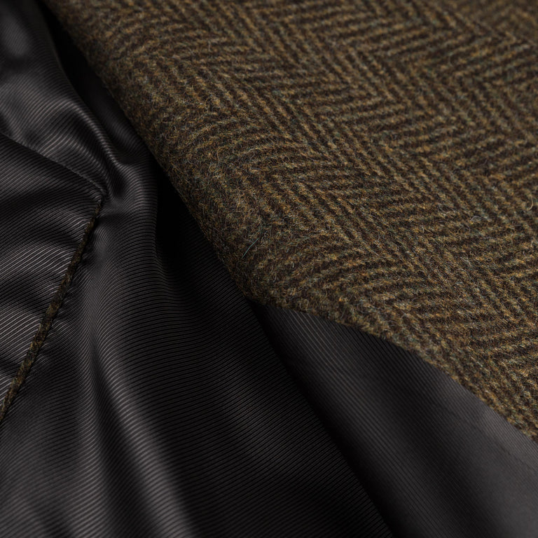 Sunflower DB Coat Herringbone (Green)