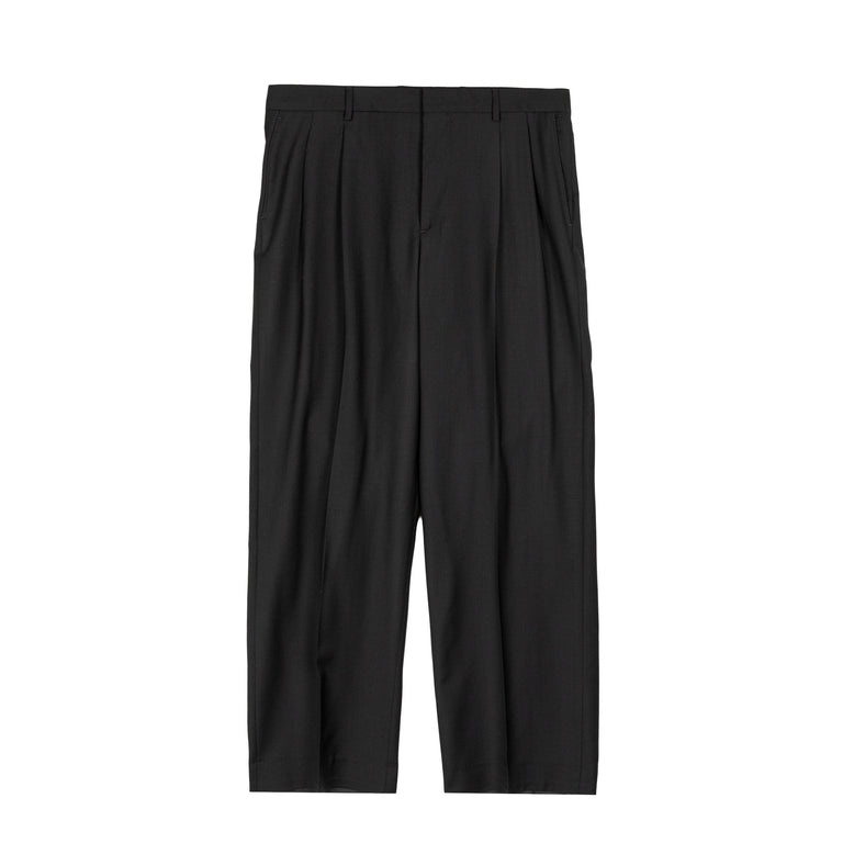 Sunflower Wide Pleated Trouser Tropical Wool - 48 / Black
