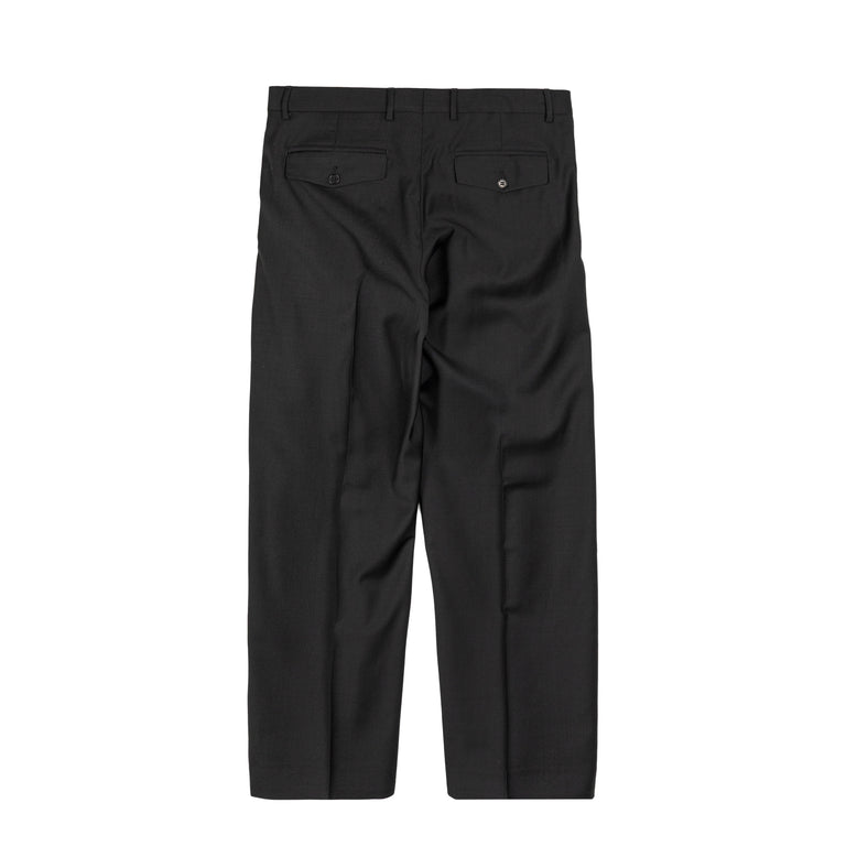 Sunflower Wide Pleated Trouser Tropical Wool - 48 / Black - 2