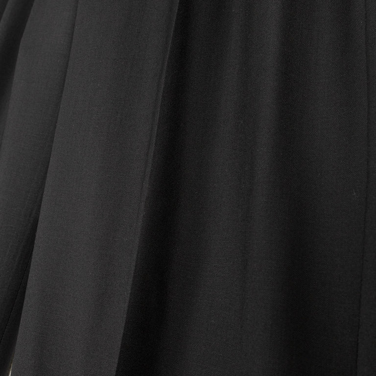 Sunflower Wide Pleated Trouser Tropical Wool - 48 / Black - 4