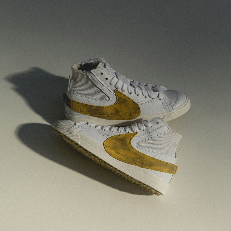 Nike blazer mid gold clearance
