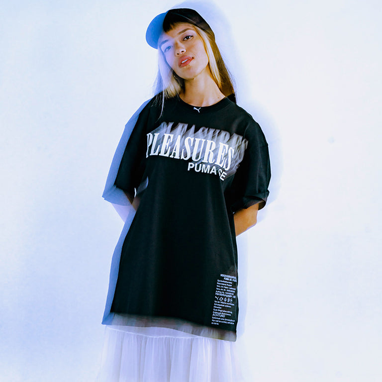 Puma x Pleasures Typo Tee onfeet
