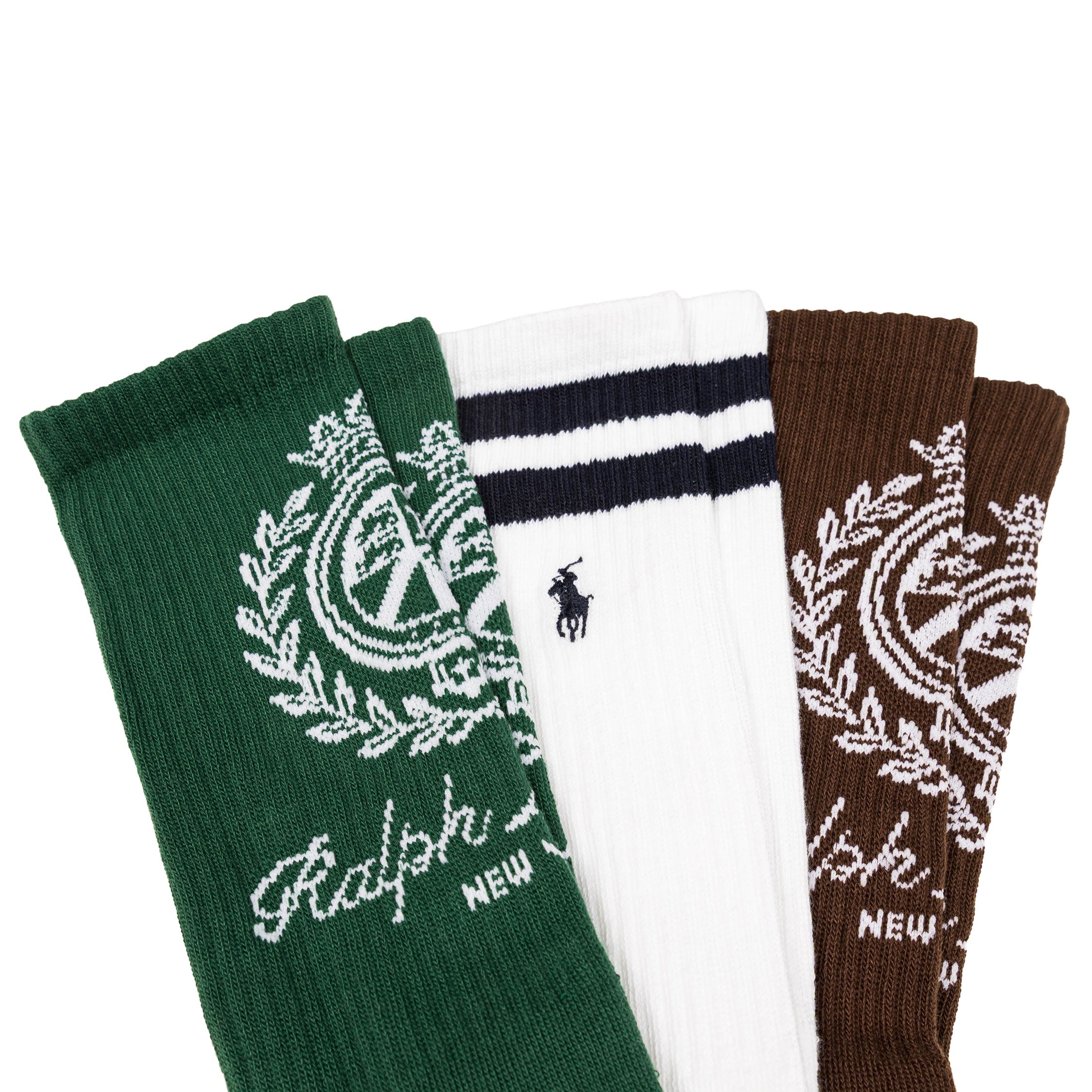 Polo Ralph Lauren Crest Crew Socks 6 Pack | Apparel » Buy online now!