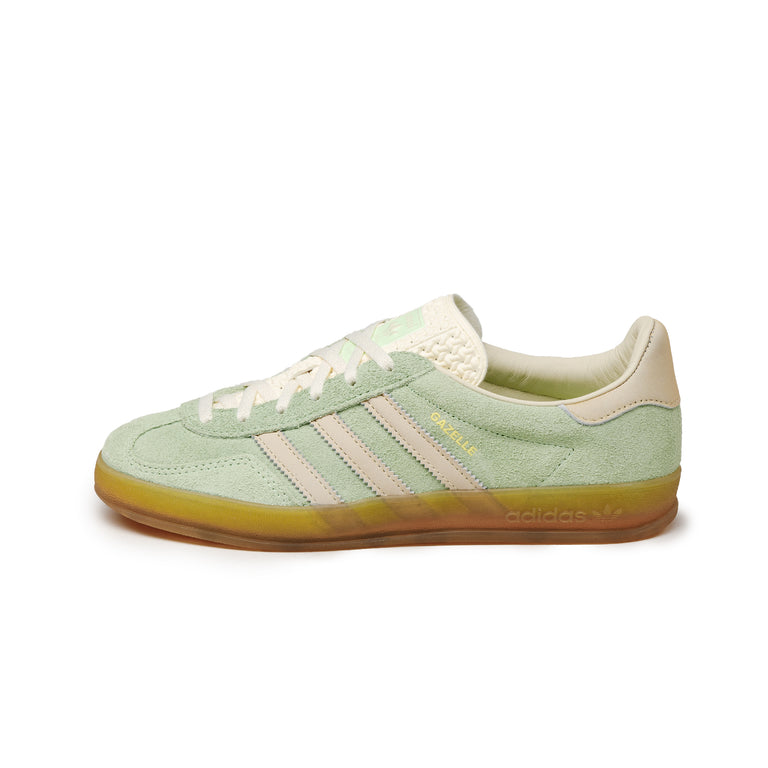 44a3226cb94835141278c2adeafb877c22cfc4df IE2948 Adidas Gazelle Indoor Semi Green Spark Almost Yellow Cream White OS 1 768x768