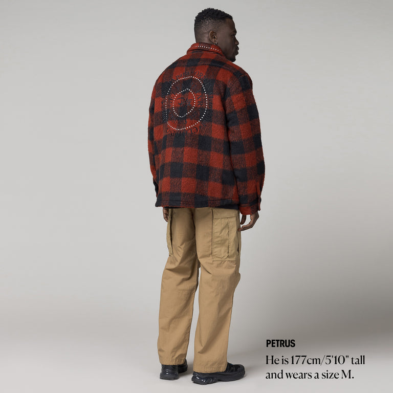 Patta Check Car Coat