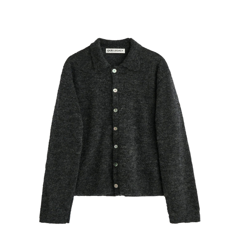 Our Legacy Evening Polo - 48 / Charcoal Melange Fuzzy Alpaca
