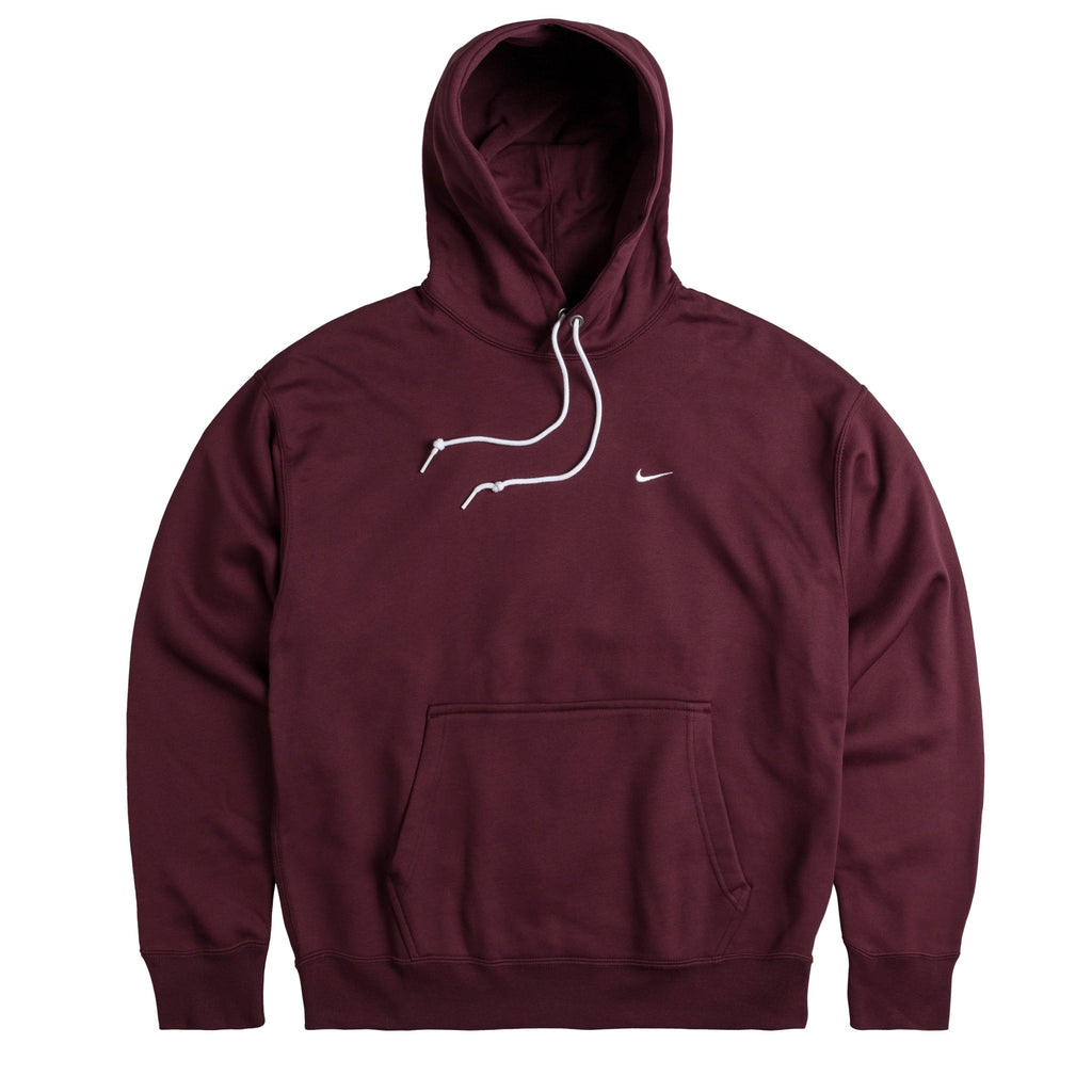 Red nike store swoosh hoodie