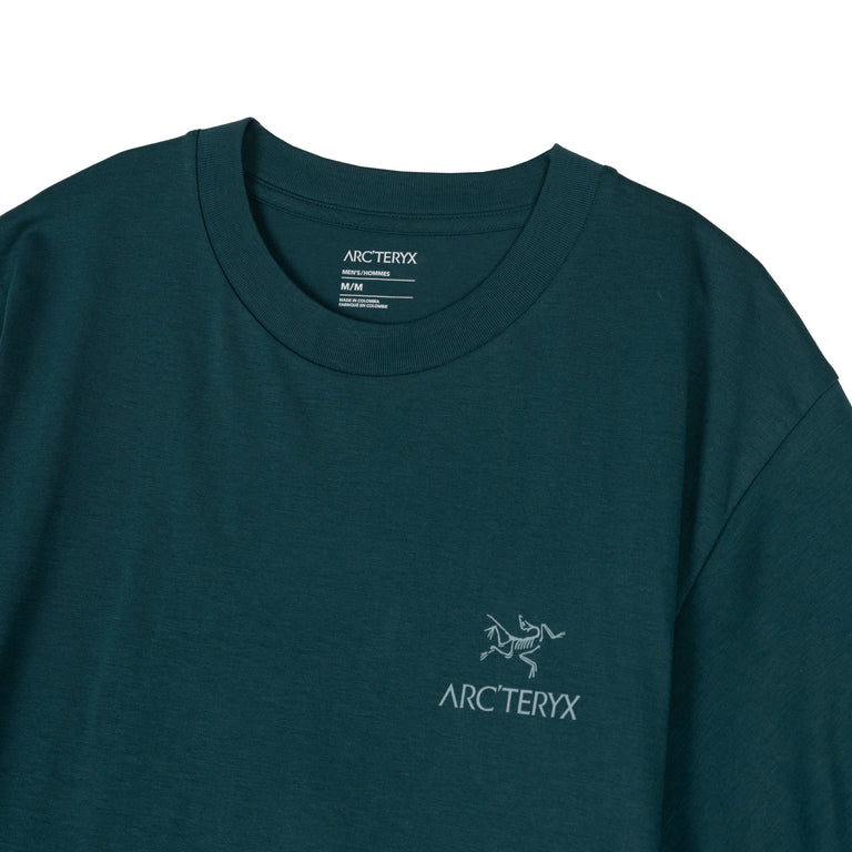 Arcteryx Kragg SL Cotton Bird Word T-Shirt - XXL / Nightscape / Lt Night - 4
