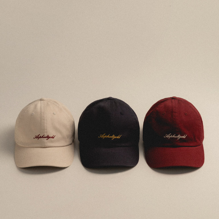 Asphaltgold Script Cotton Twill Cap