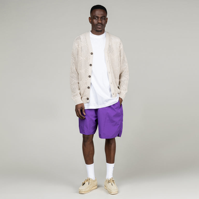 Beams Plus Cardigan Argyle Mesh