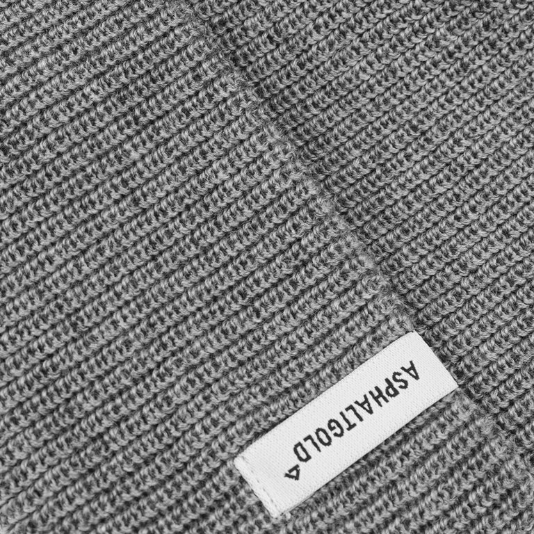 Asphaltgold Ribbed Merino Beanie