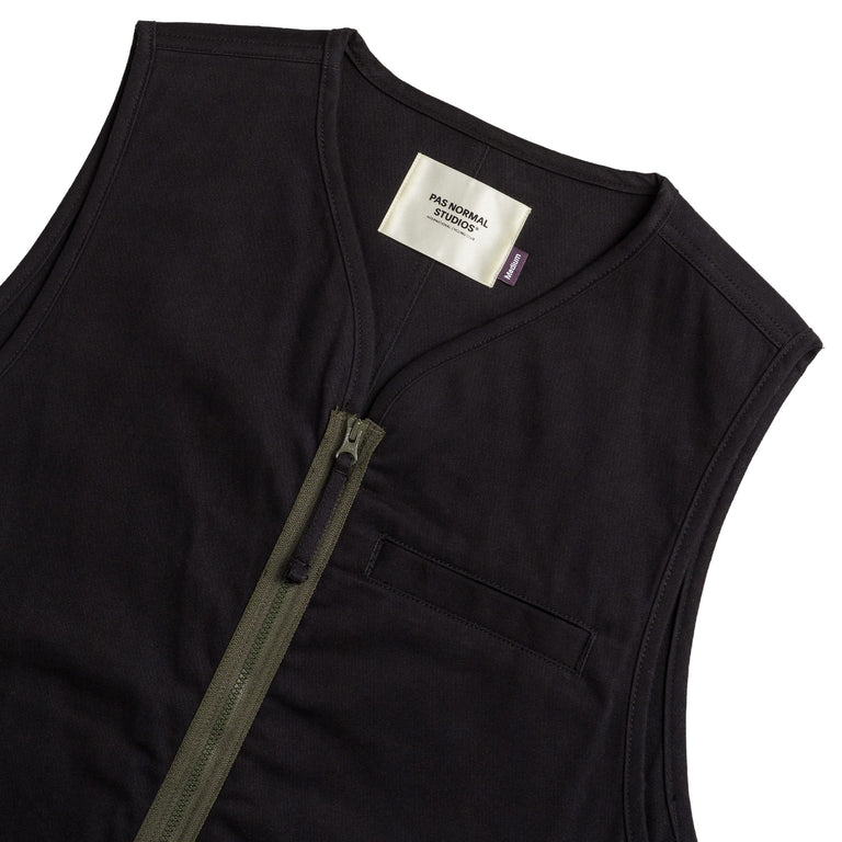 Pas Normal Studios Off-Race Cotton Twill Vest