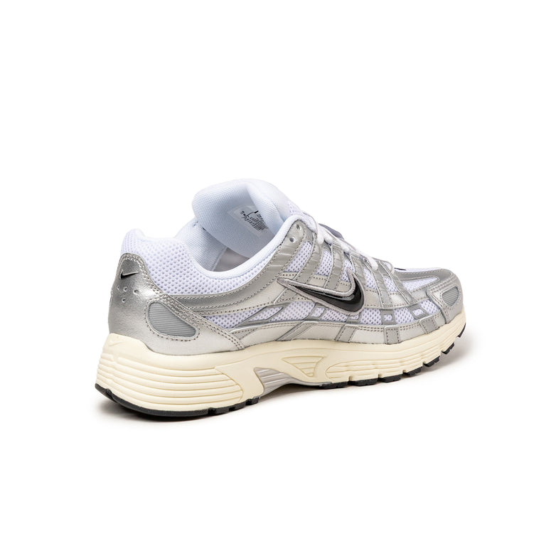 Nike P-6000 - 42 / White / Black / Metallic Silver / Flat Silver - 4
