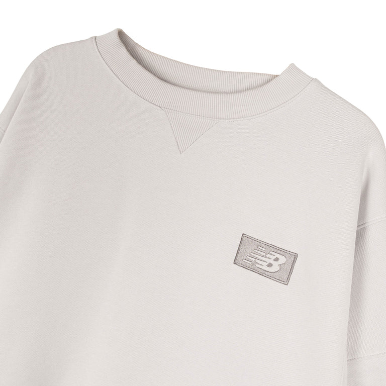 New Balance Athletics Crafted Fleece Crew - L / Grey Matter - 2