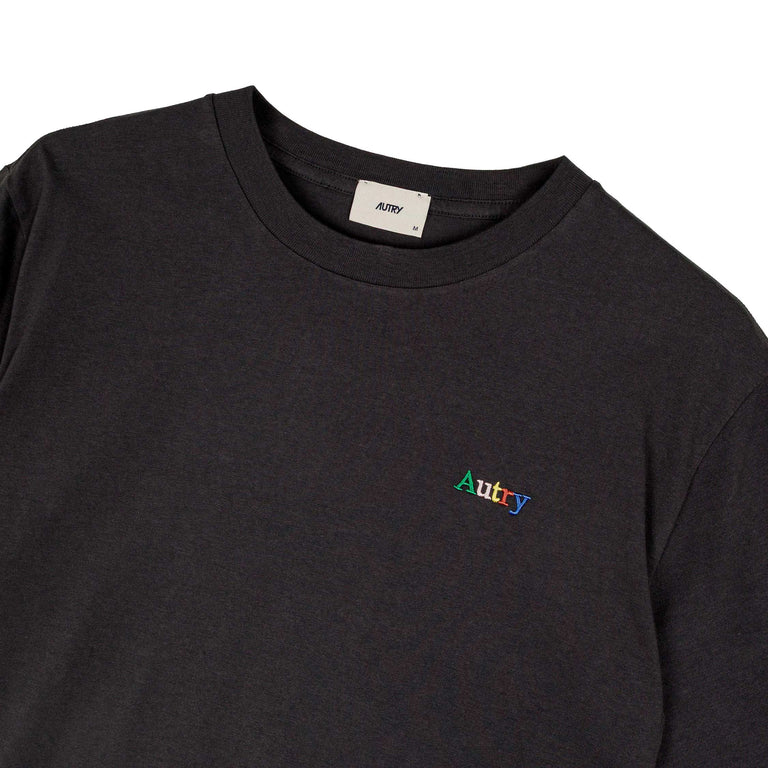 Autry Multicolor Embroidered Logo Tee - L / Lavagna - 2